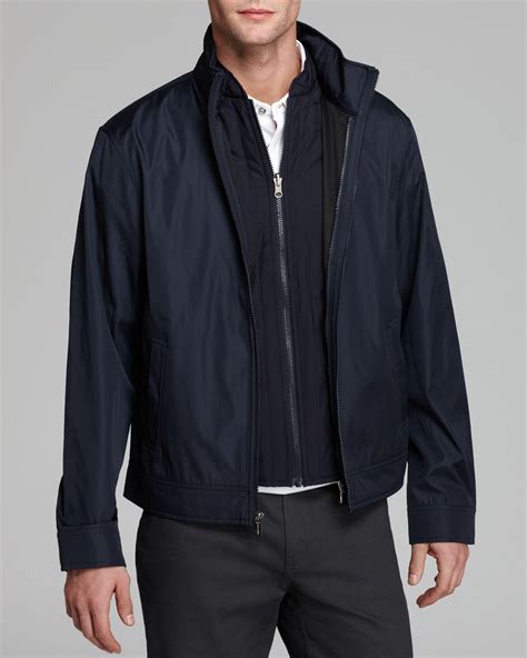 view fullscreen michael kors men's blue 3-in-1 track jacket|3.